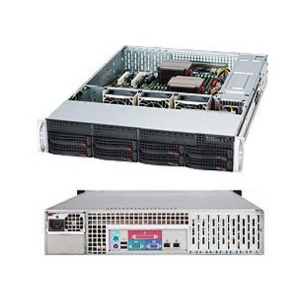 Supermicro SuperChassis 600W 2U Rackmount Server Chassis (Black), CSE-825TQ-600LPB CSE-825TQ-600LPB